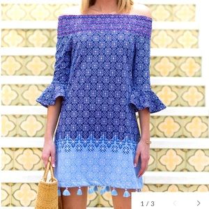 CABANA LIFE
West Indies Off The Shoulder Dress UPF 50 sun protection